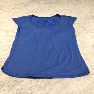 Lululemon blue short sleeve vneck tee